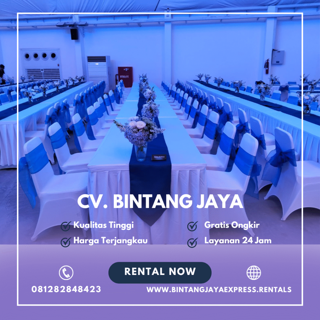 Sewa Long Table Dan Kursi Susun Cover Terlengkap Di Bandung