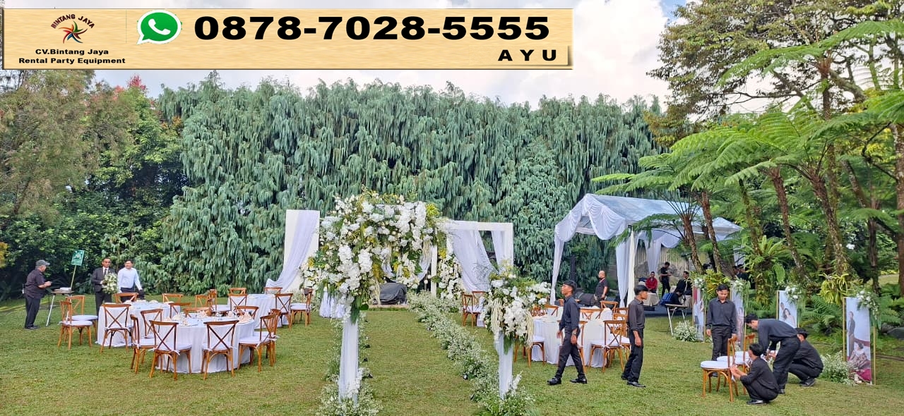 Sewa Meja Bulat Kursi Silang Dan Tenda Event Outdoor Bandung
