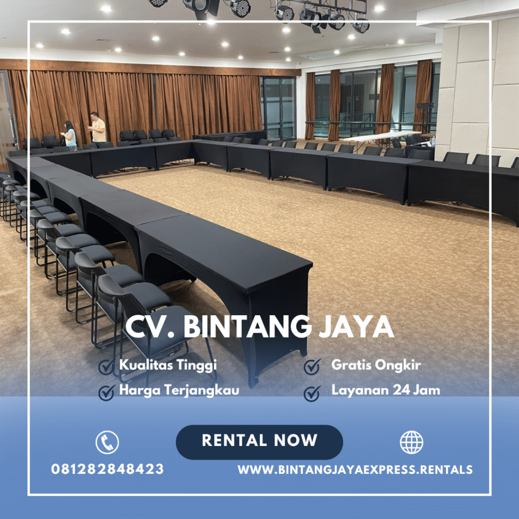 Sewa Meja Ibm 45x180cm Bogor