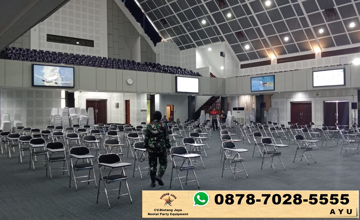 Pusat Rental Kursi Lipat Kuliah Stainless Bogor