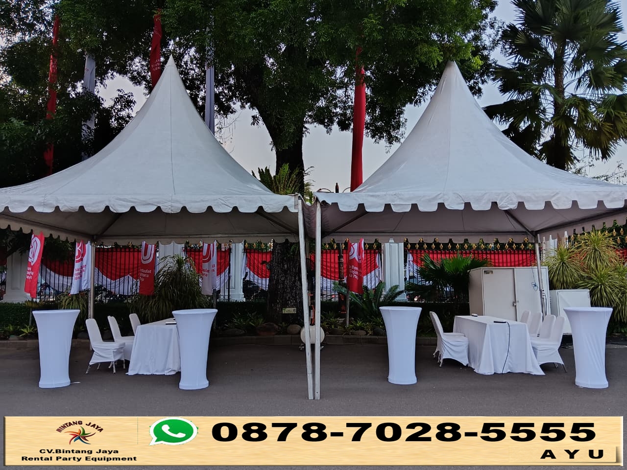 Pusat Rental Tenda Sarnafil Putih Event Di Tangerang