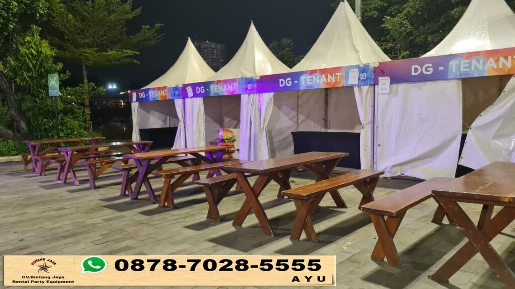 Rental Tenda Kerucut Dan Meja Kursi Taman Jakarta