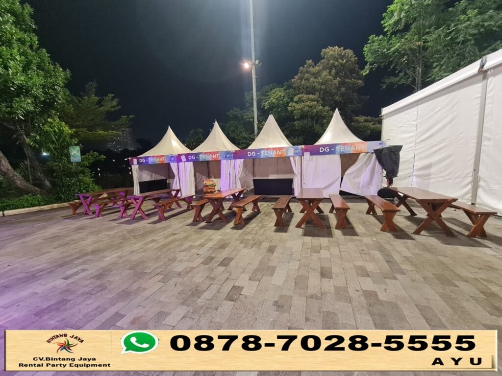 Rental Tenda Kerucut Dan Meja Kursi Taman Jakarta