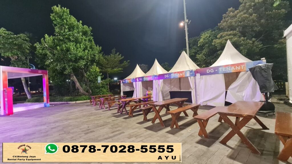 Rental Tenda Kerucut Dan Meja Kursi Taman Jakarta