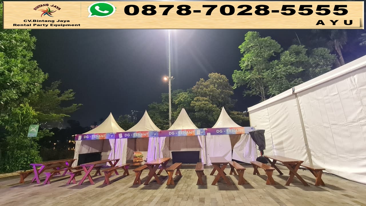 Rental Tenda Kerucut Dan Meja Kursi Taman Jakarta