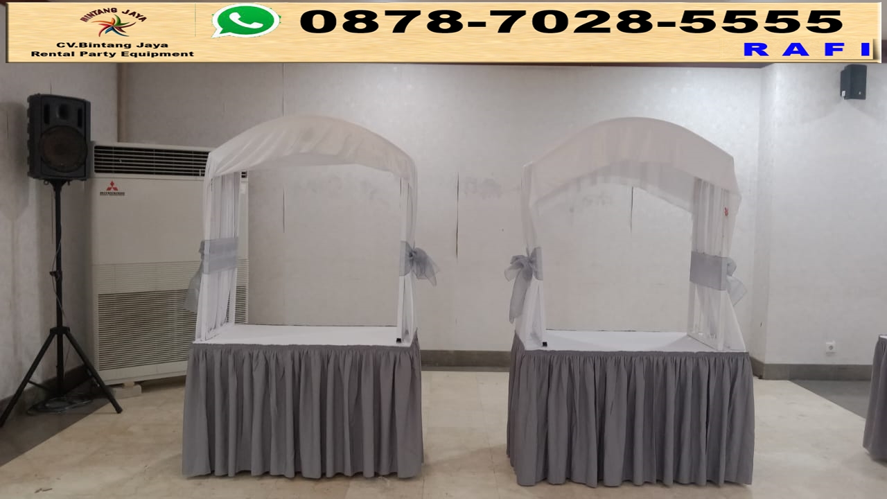 Sewa Meja Gubukan Atau Stand Makanan Full Cover di Jaksel