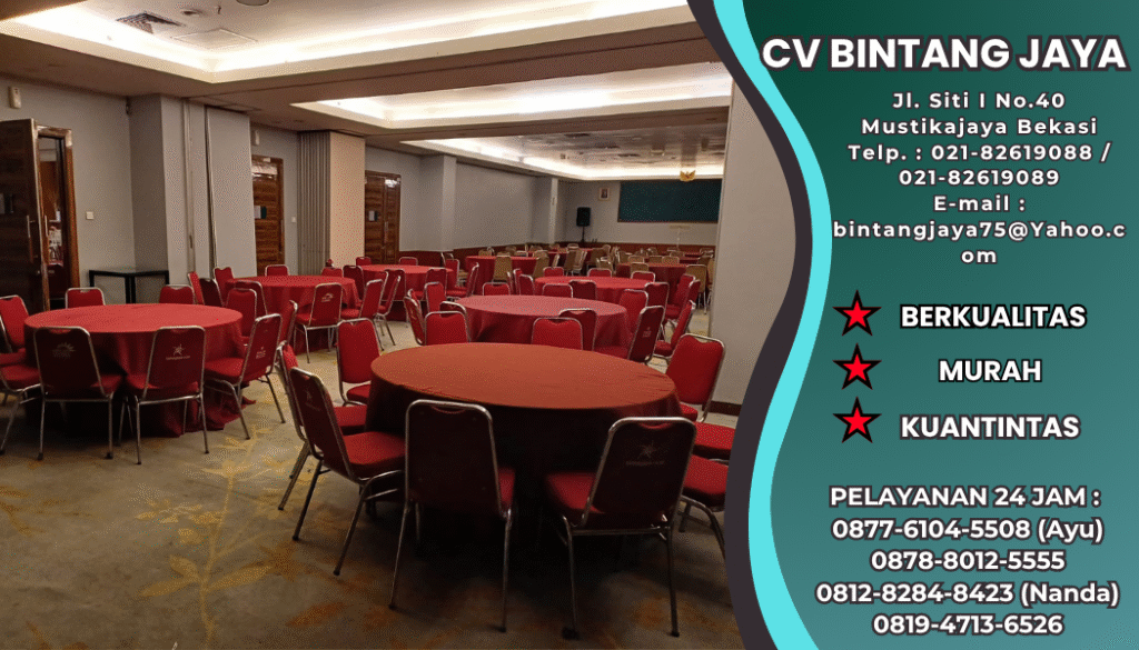 RENTAL ROUND TABLE DAN KURSI SUSUN POLOS JAKARTA