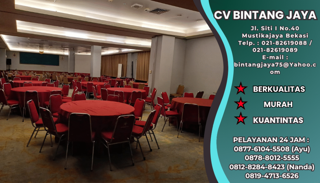 RENTAL ROUND TABLE DAN KURSI SUSUN POLOS JAKARTA