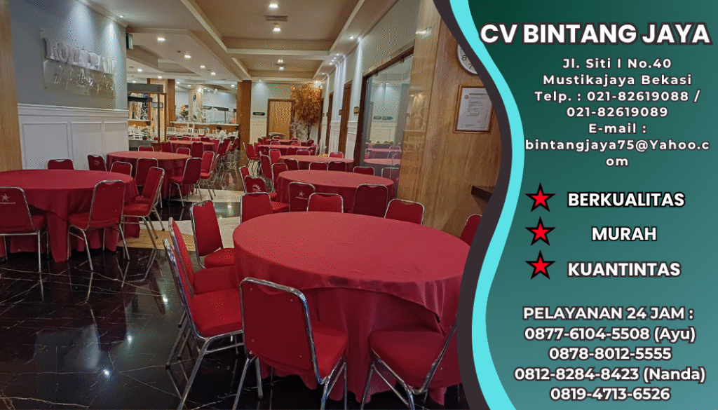 RENTAL ROUND TABLE DAN KURSI SUSUN POLOS JAKARTA