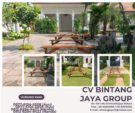 JASA SEWA BANGKU TAMAN KAYU TYPE EXTRA BOGOR