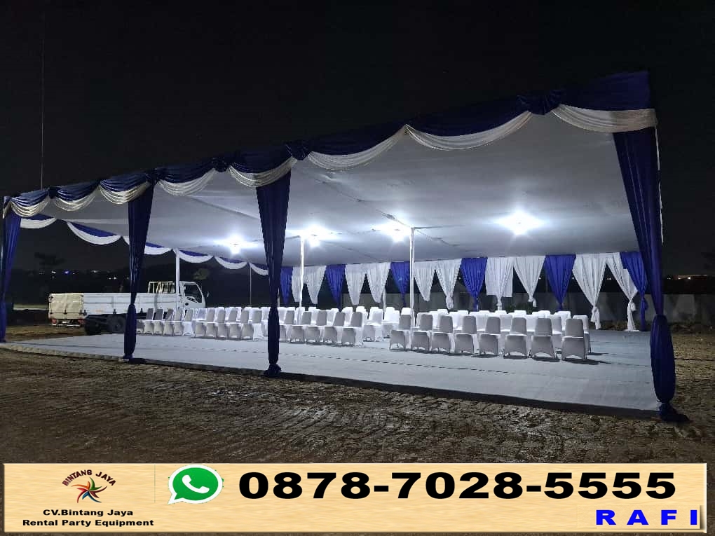 Jasa Sewa Tenda Dekorasi Plafon Putih Dan Poni Rumbai Jakarta