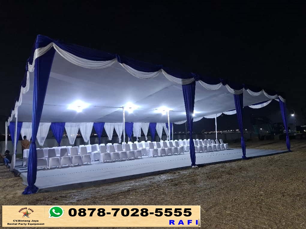 Jasa Sewa Tenda Dekorasi Plafon Putih Dan Poni Rumbai Jakarta