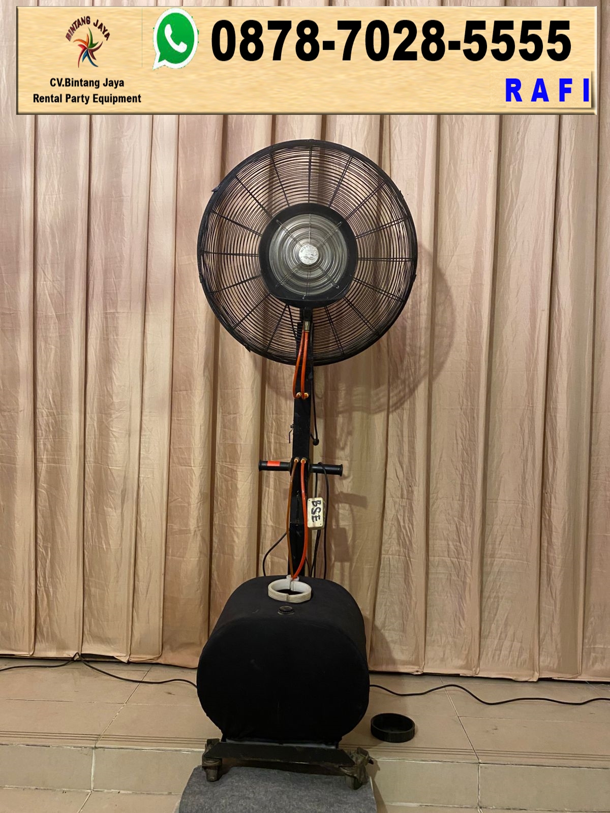 Pusat Jasa Sewa Misty Fan Kipas Uap Air Sejuk Jakarta