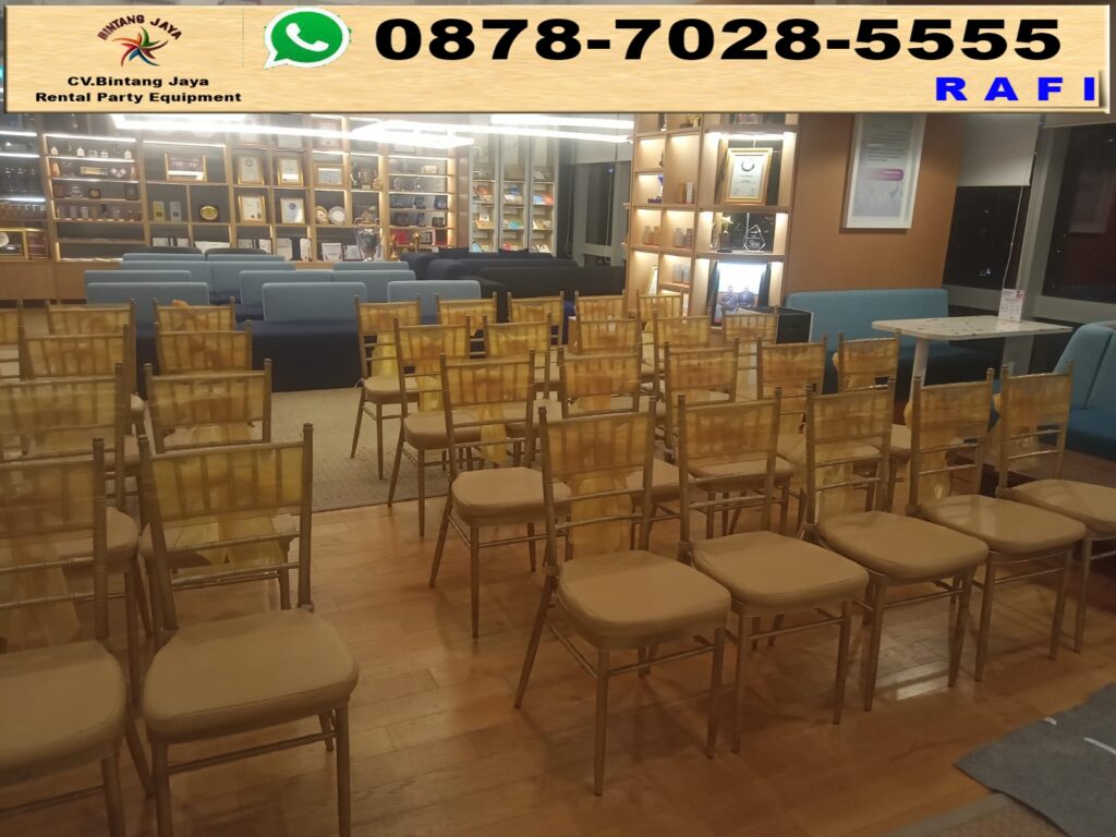 Pusat Rental Kursi VIP Tiffany Gold di BSD Tangerang