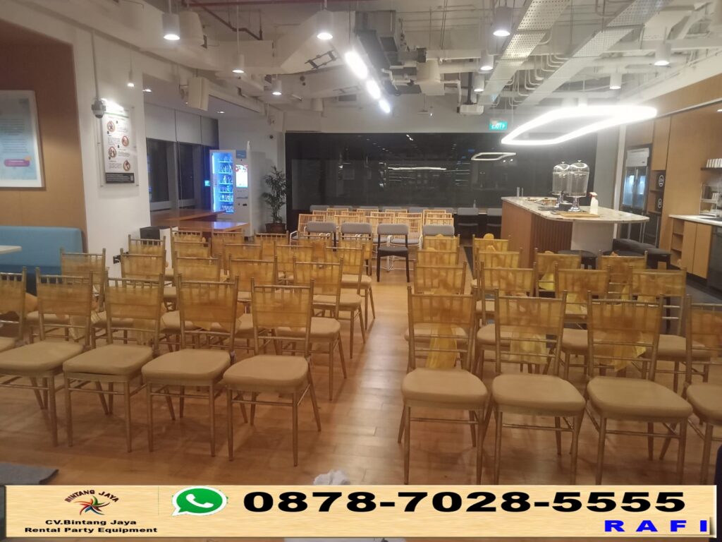 Pusat Rental Kursi VIP Tiffany Gold di BSD Tangerang