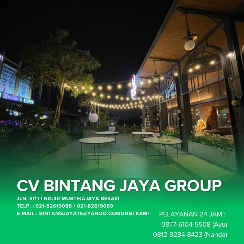 RENTAL SEWA LAMPU HIAS TAMAN GANTUNG EVENT GANESHA RESTO PIK JAKARTA