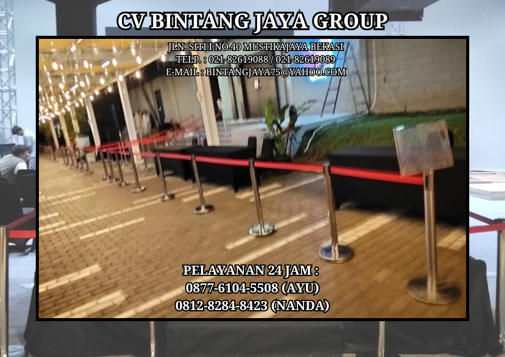 RENTAL SEWA ROPE STAND PITA MERAH BOGOR