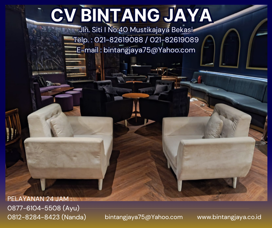 RENTAL SOFA KAKI KAYU EVENT MULTIVISION TOWER JAKARTA