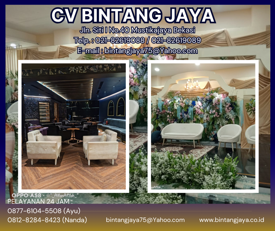RENTAL SOFA KAKI KAYU EVENT MULTIVISION TOWER JAKARTA