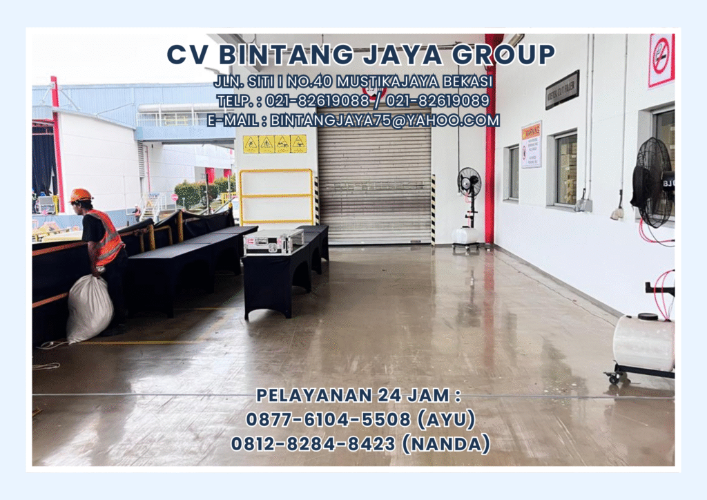 RENTAL TENDA RODER DENGAN TIRAI DAN MEJA IBM SERTA MISTY COOL KARAWANG