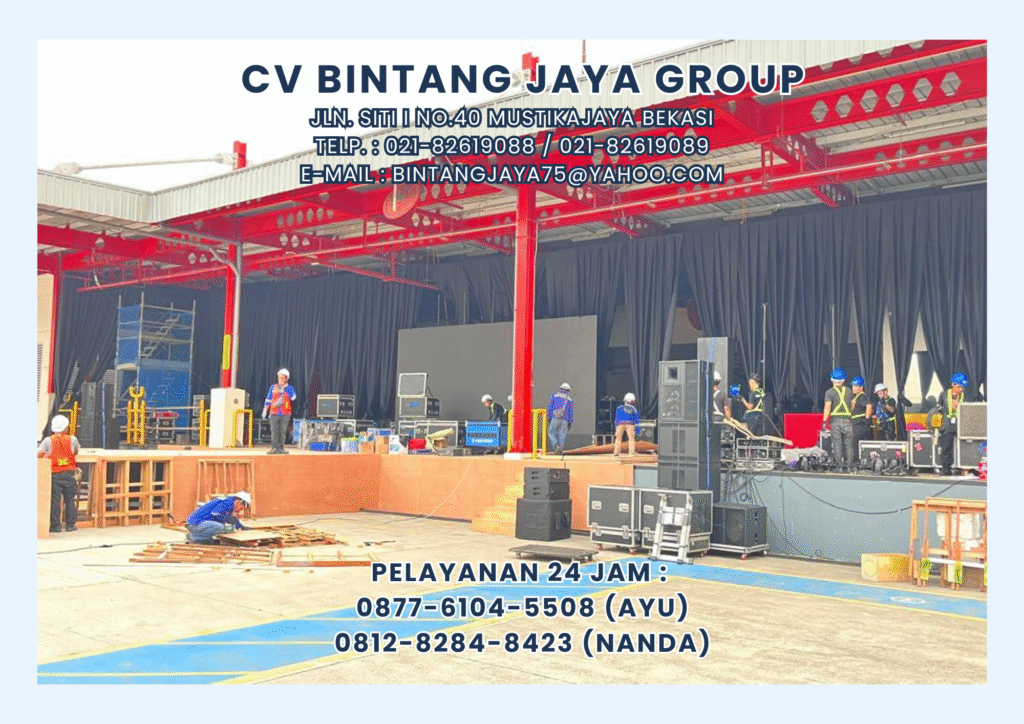RENTAL TENDA RODER DENGAN TIRAI DAN MEJA IBM SERTA MISTY COOL KARAWANG