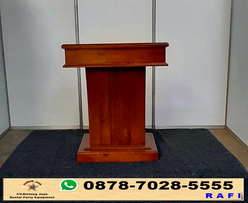 Rental Meja Prasasti Kayu Jati Event Jakarta