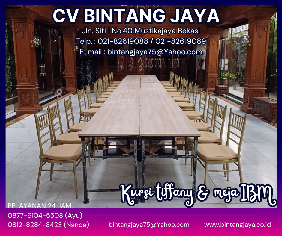 SEWA MEJA BARSTOOL DENGAN MEJA IBM KURSI TIFFANY JAKARTA