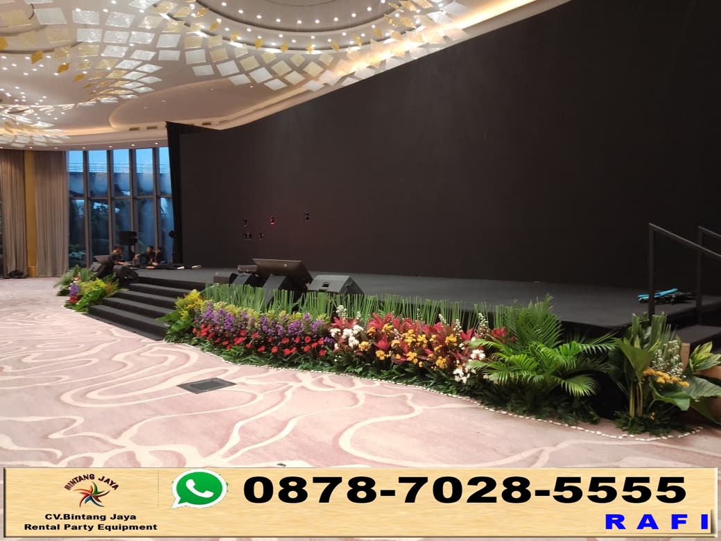 Sewa Panggung Lengkap Mini Garden Bunga Fresh Kuningan Jakarta
