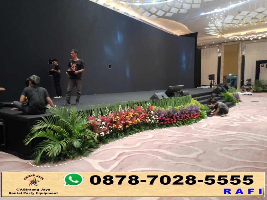 Sewa Panggung Lengkap Mini Garden Bunga Fresh Kuningan Jakarta