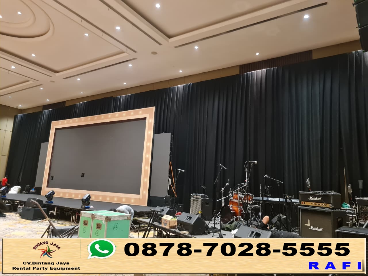 Sewa Tirai Hitam Karpet Panggung Hitam Jakarta
