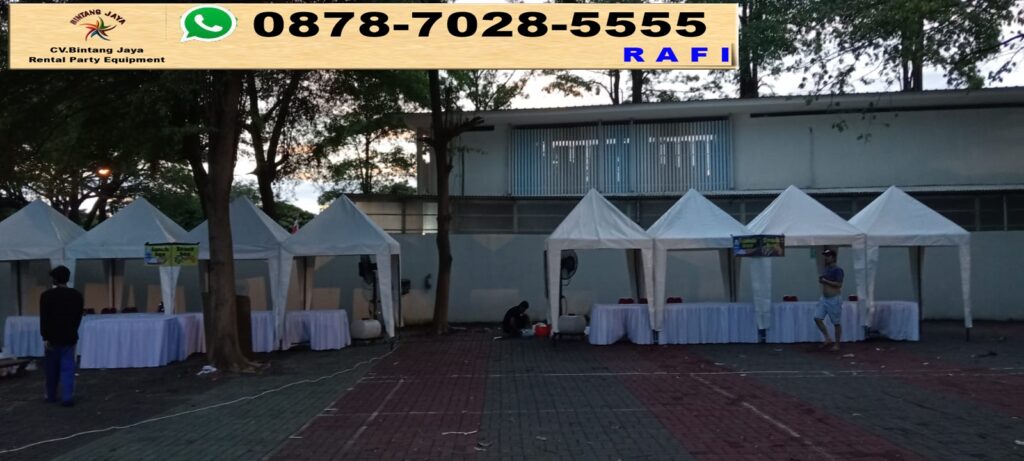 Jasa Sewa Tenda Bazar Kerucut Putih Jakarta