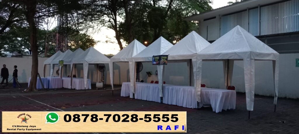 Jasa Sewa Tenda Bazar Kerucut Putih Jakarta