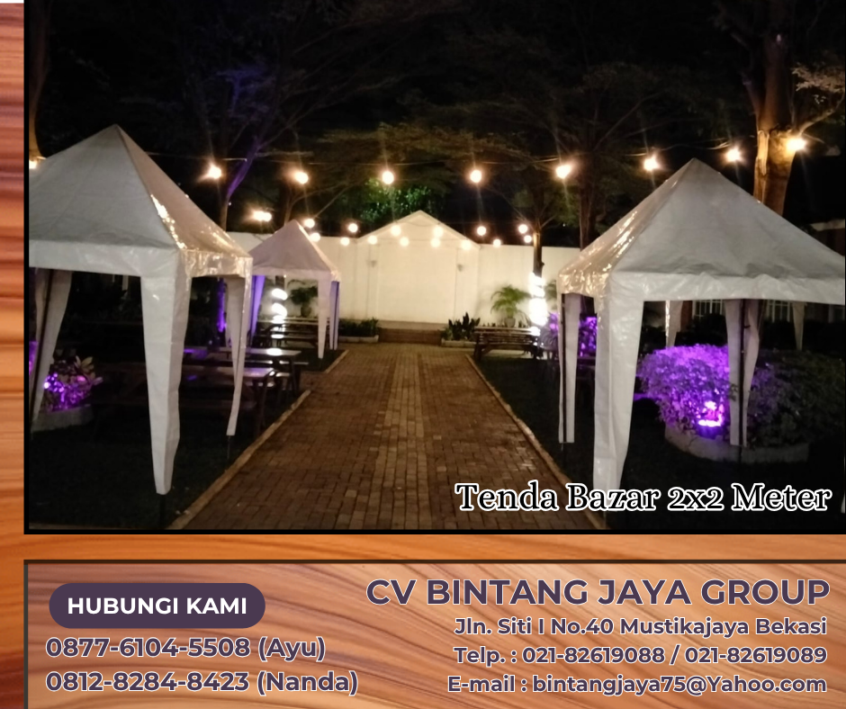 JASA MENYEWAKAN TENDA BAZAR PUTIH 2X2 METER EVENT REVE SPACE JAKARTA SELATAN