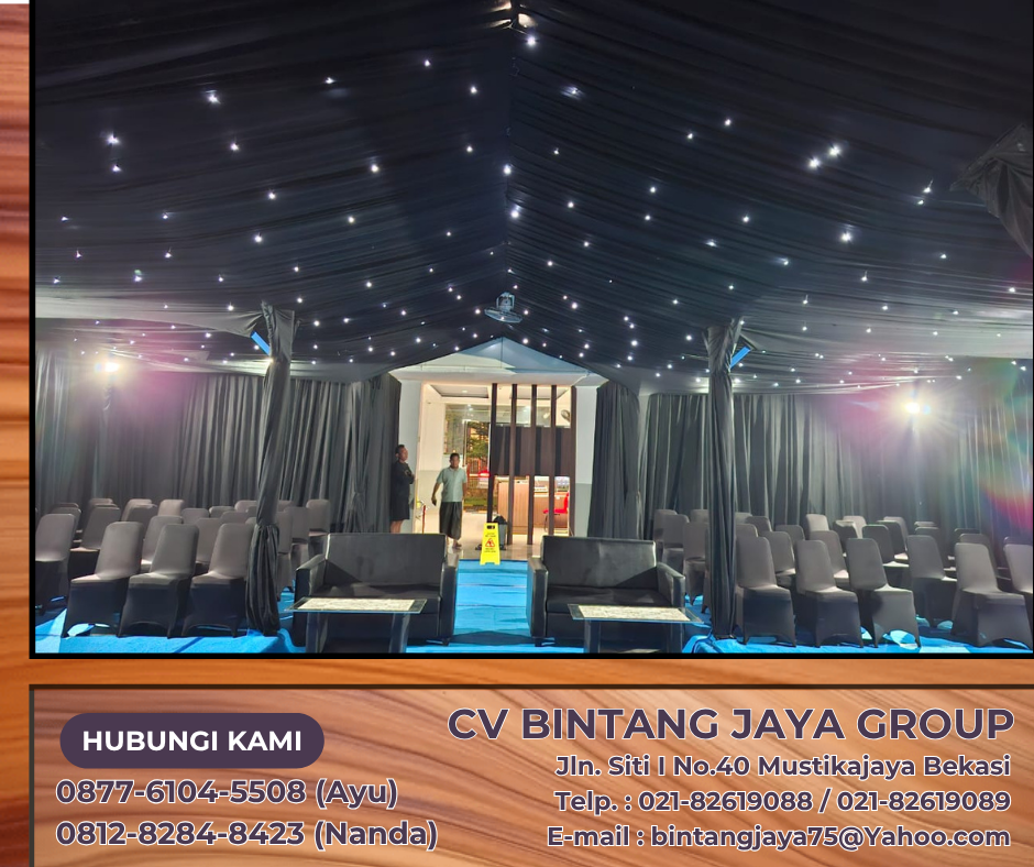 RENTAL BLACK CURTIAN ATAU TIRAI HITAM AREA BEKASI