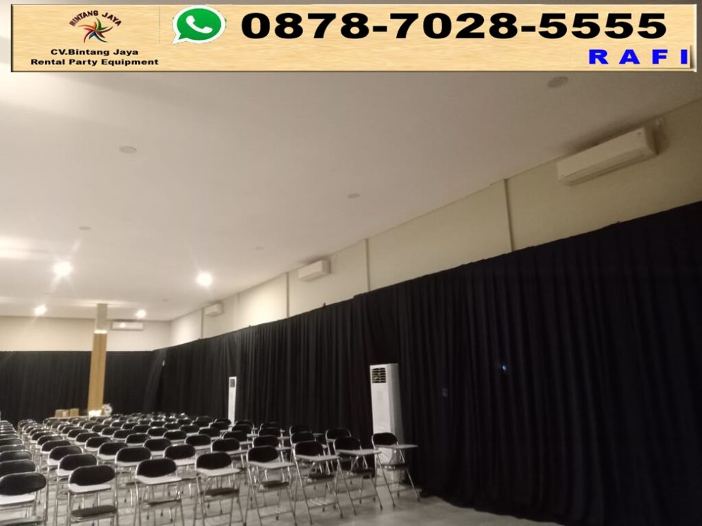 Rental Black Curtain Atau Tirai Hitam Area Bekasi