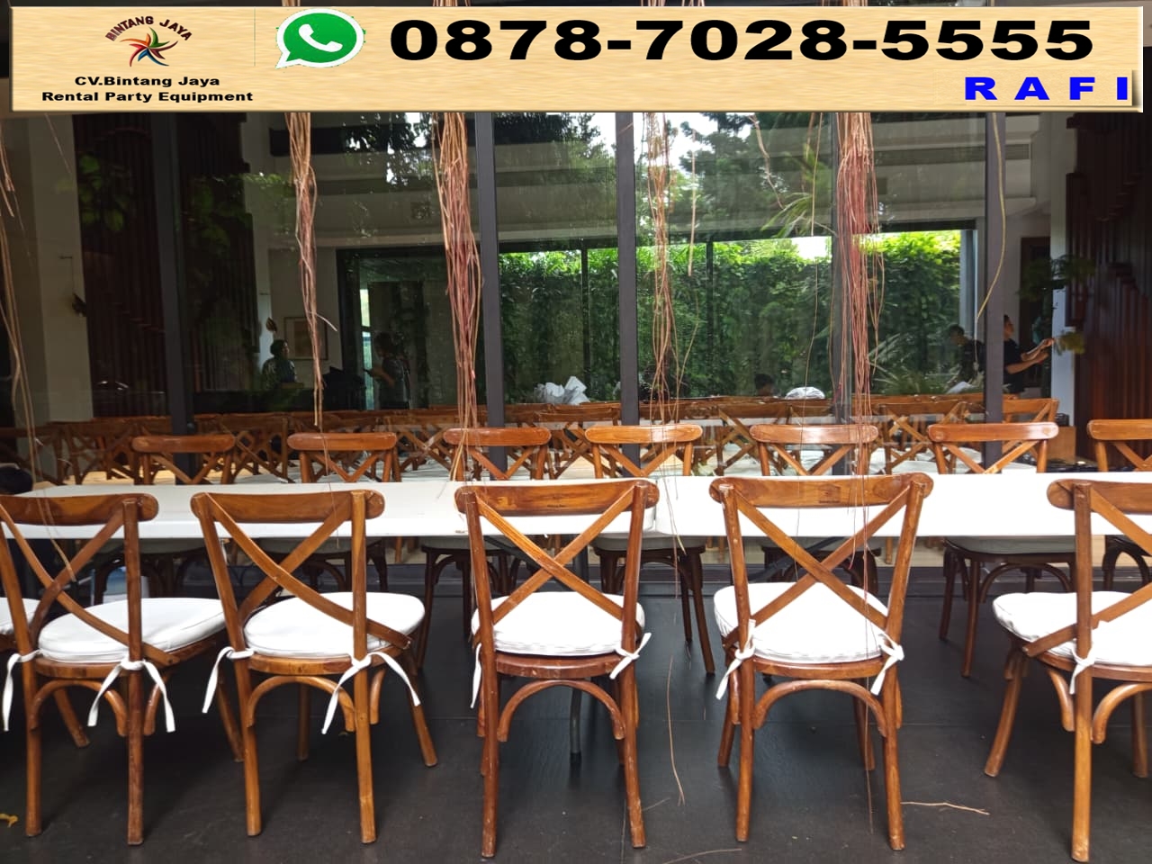 Rental Kursi Type Cross Back Tiffany Dan Olivia Area Jakarta