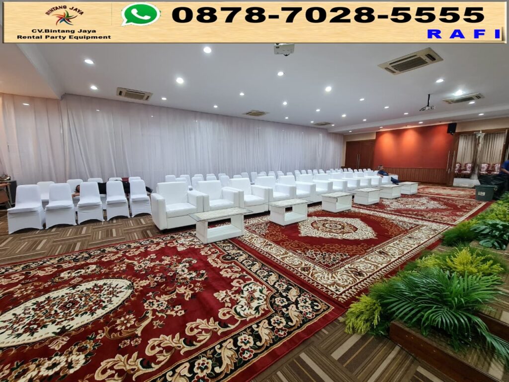 Sewa Karpet Merah Set Kursi Futura Dan Sofa Serta Meja Ibm Jakarta