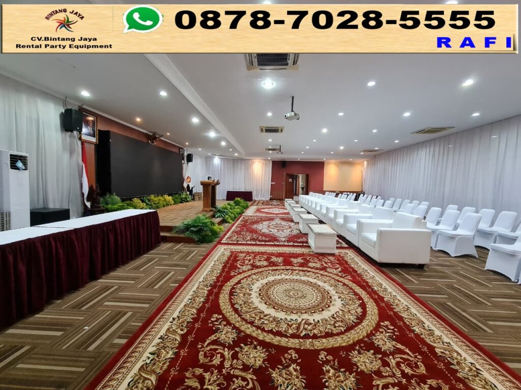 Sewa Karpet Merah Set Kursi Futura Dan Sofa Serta Meja Ibm Jakarta