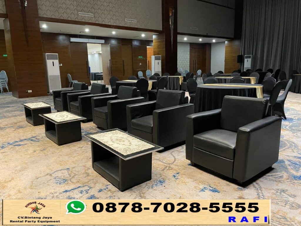 Jasa Sewa Sofa Hitam Type Kotak Single Depok