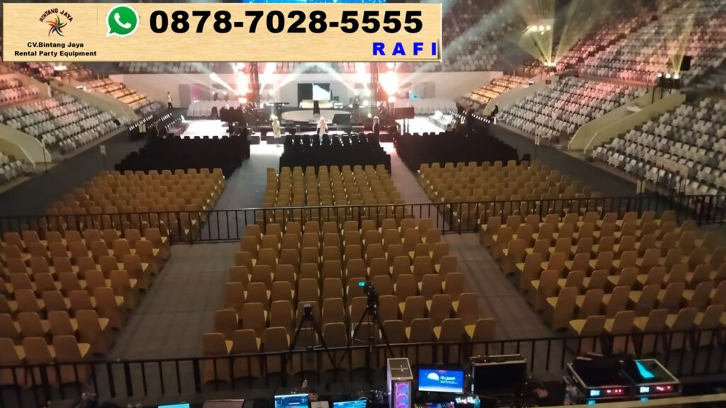 Rental Kursi Cover Sarung Kursi Ketat Gold Event Istora GBK