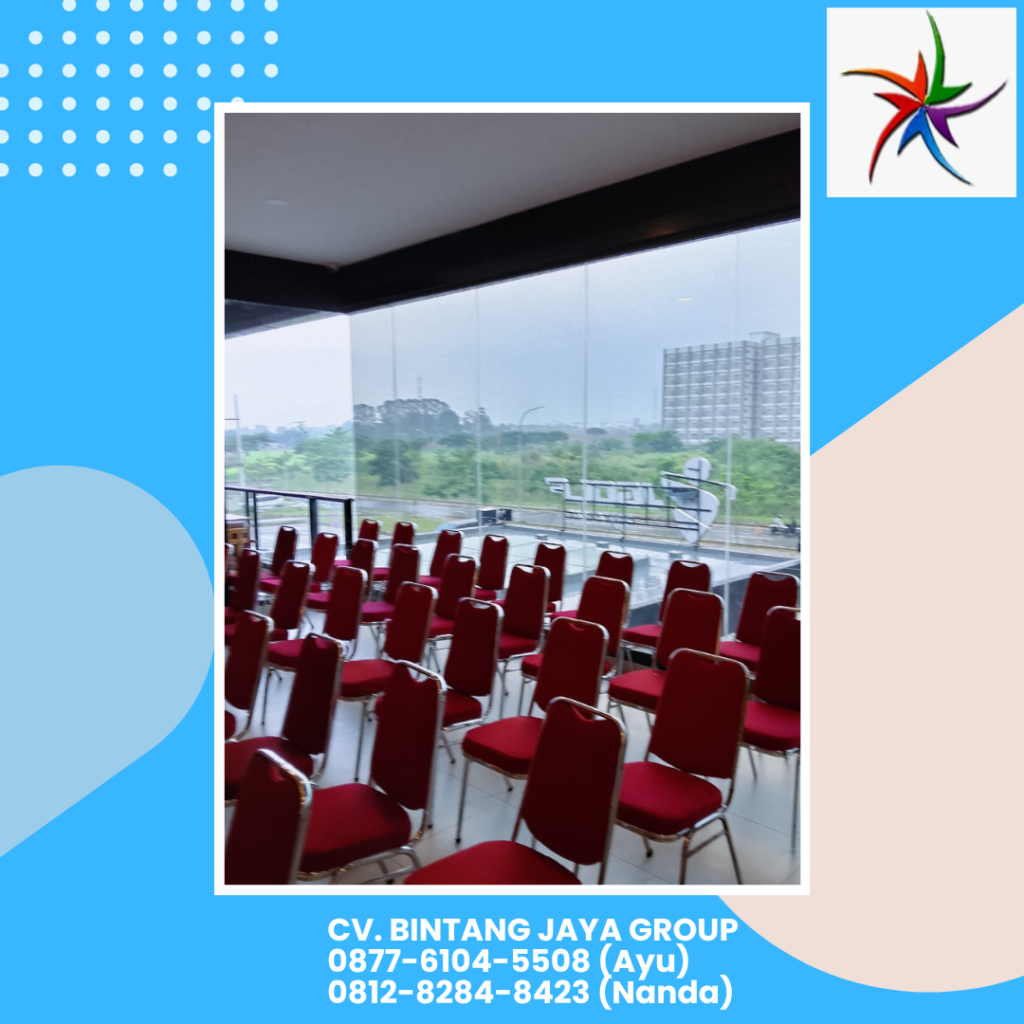 Rental Kursi Event Polos Merah Area PIK 2