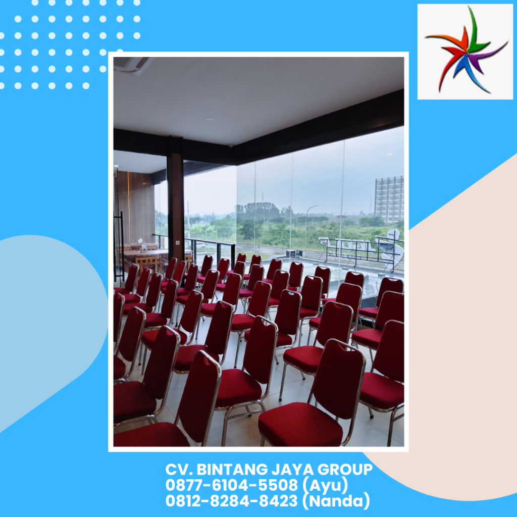 Rental Kursi Event Polos Merah Area PIK 2