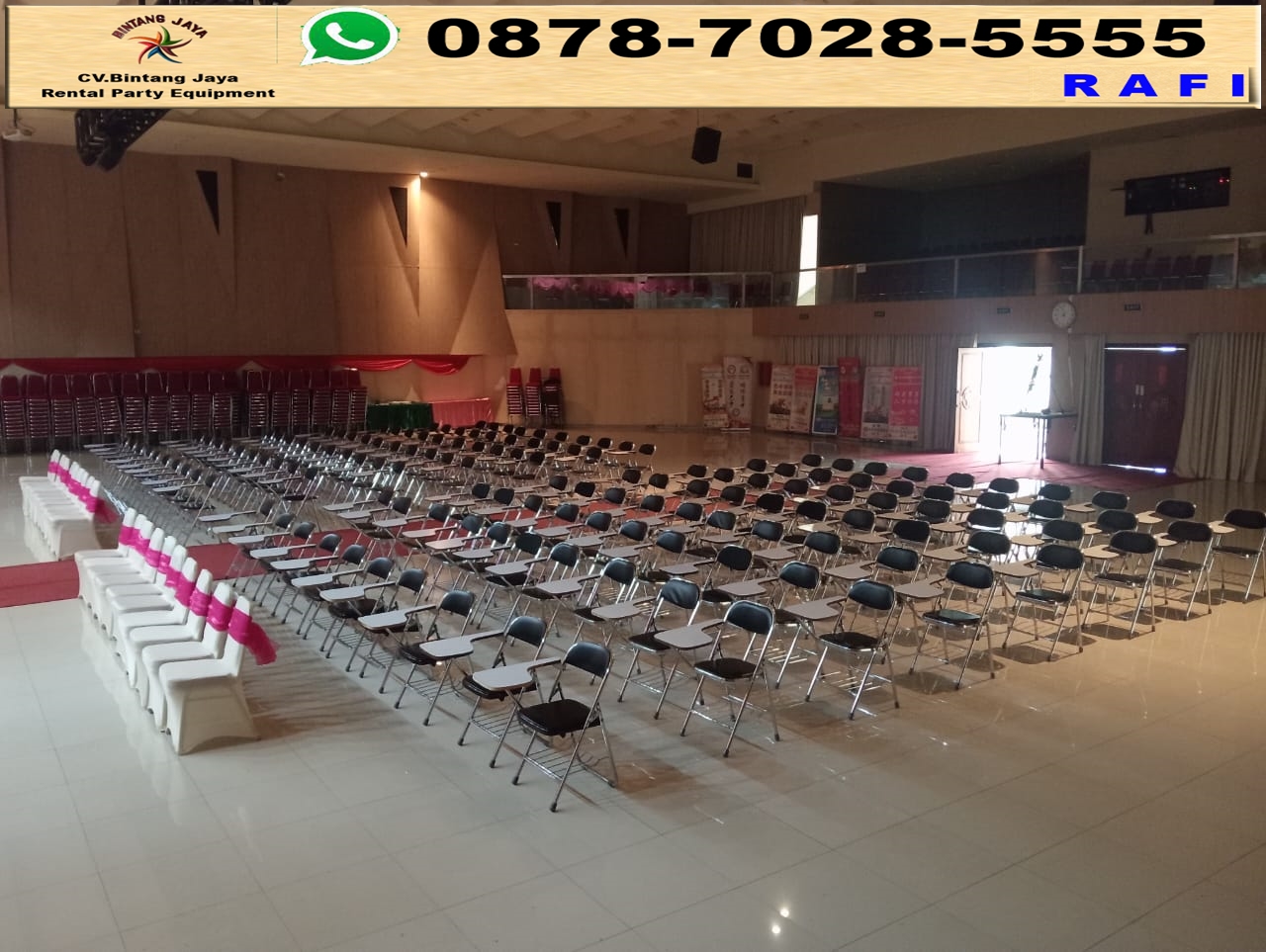 Rental Kursi Kuliah Lipat Event AEON Sentul