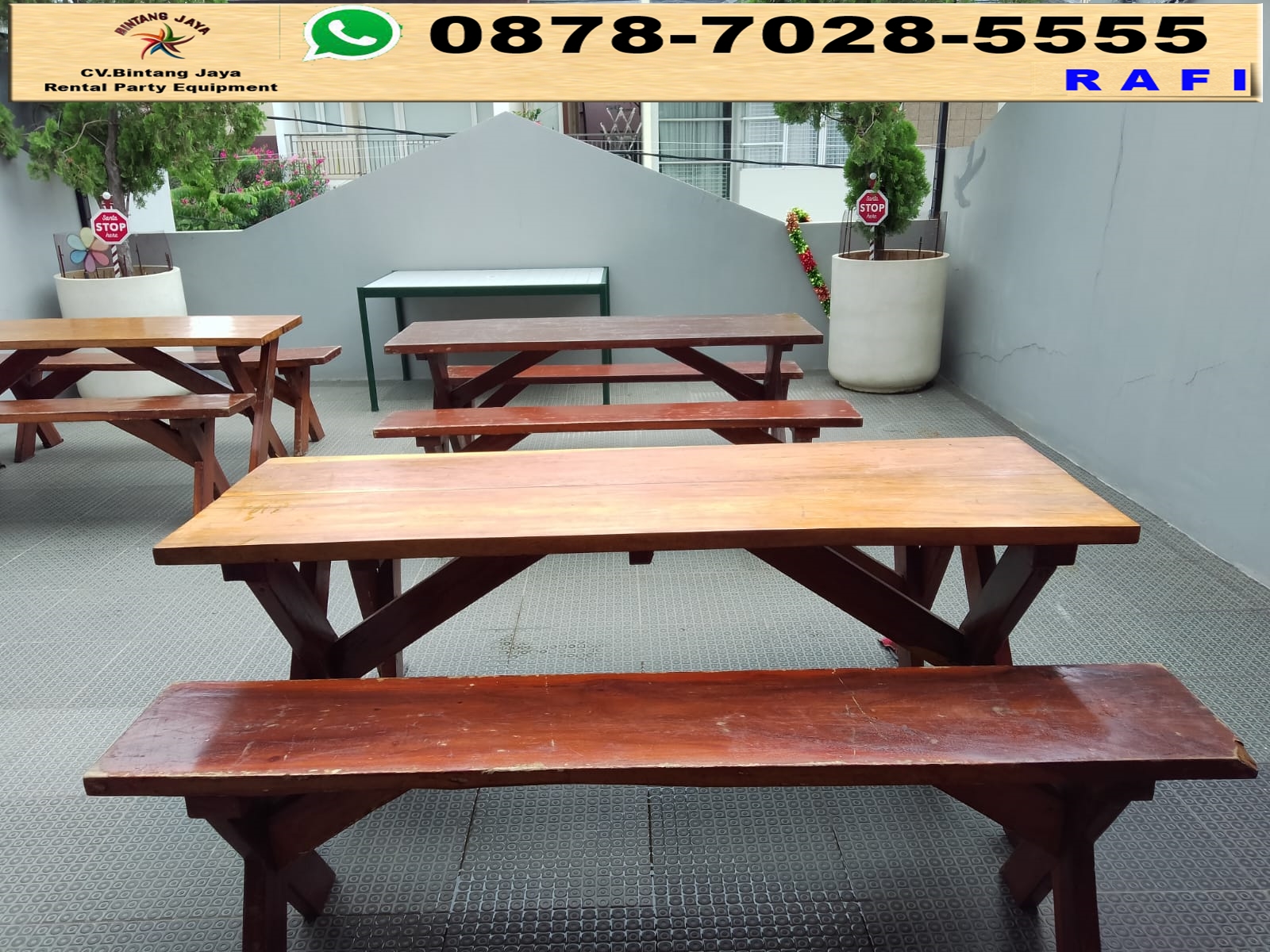 Rental Meja Bangku Taman Dan Panggung Event Cikini 82 Jakarta