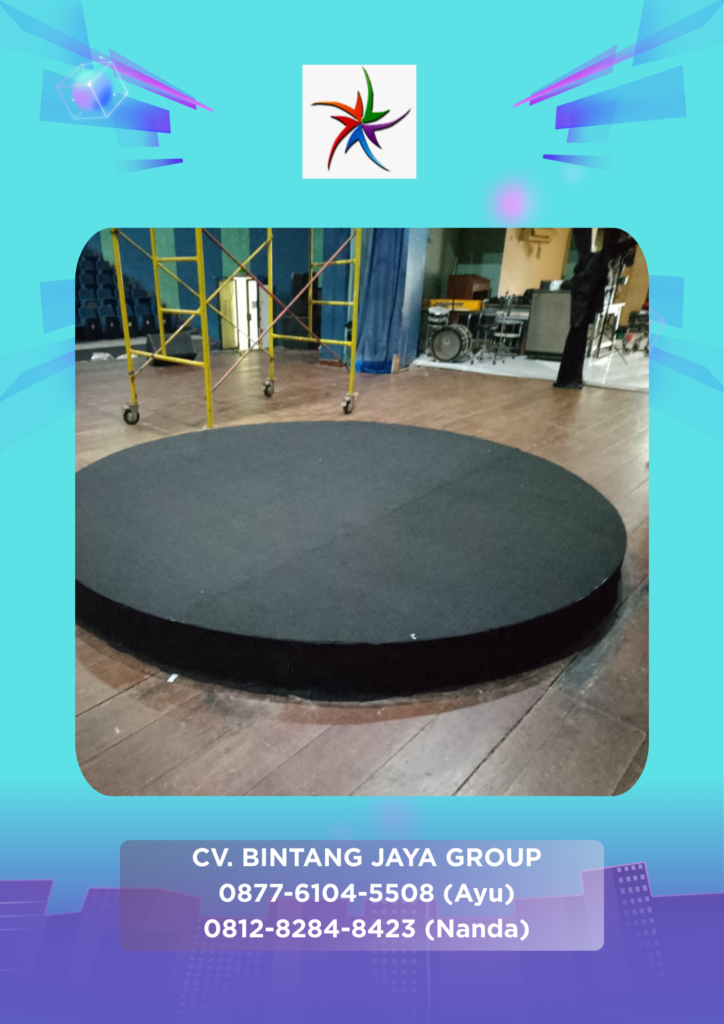 Rental Round Stage Karpet Buana Hitam Teater Bulungan Jakarta Selatan