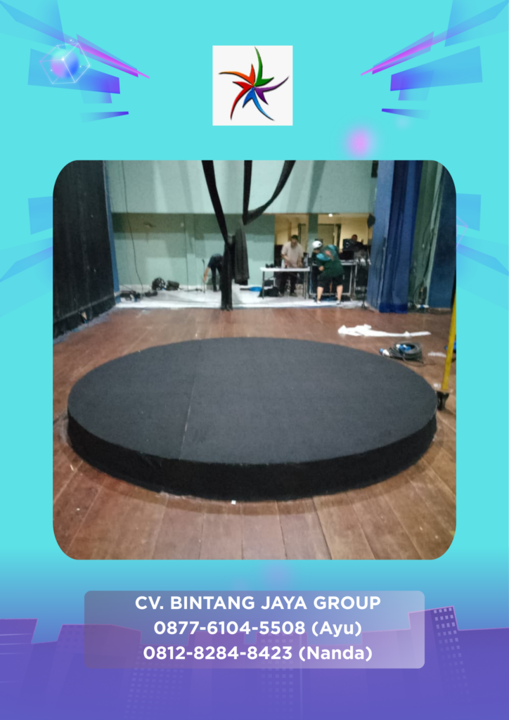 Rental Round Stage Karpet Buana Hitam Teater Bulungan Jakarta Selatan