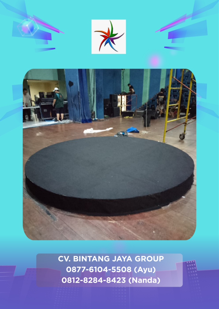 Rental Round Stage Karpet Buana Hitam Teater Bulungan Jakarta Selatan