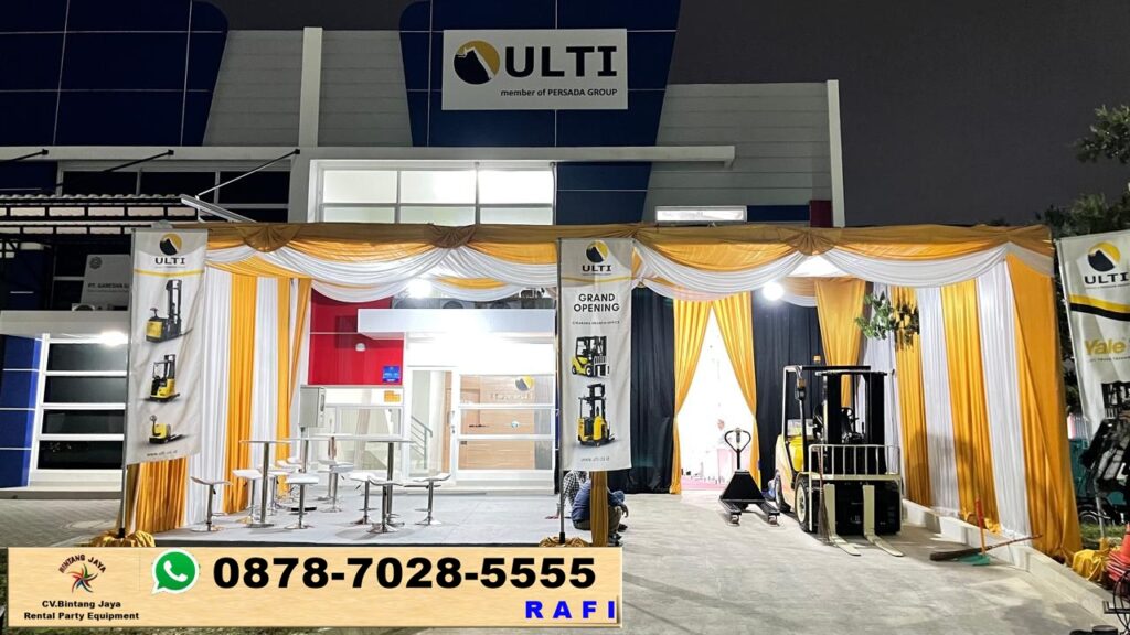 Rental Tenda Serut, Meja, Kursi, Barstool Dan Flooring Jakpus