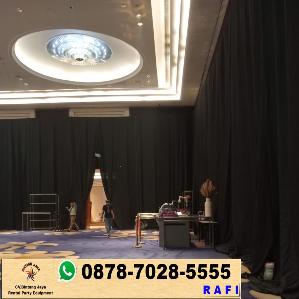 Sewa Tirai Black Curtain Area Jakarta