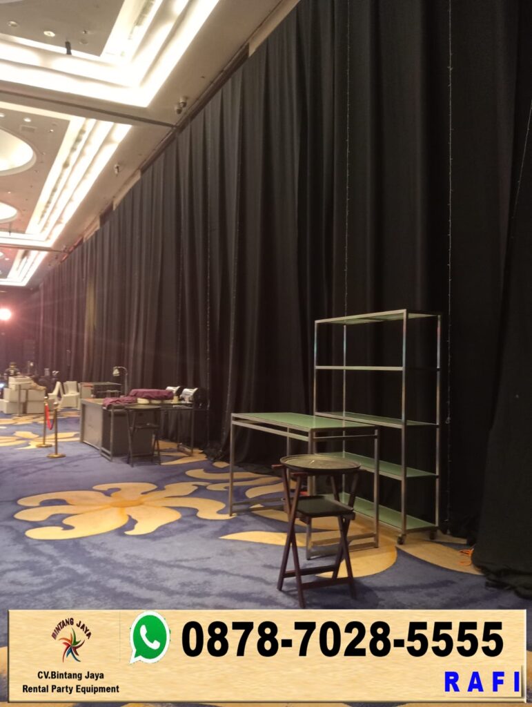 Sewa Tirai Black Curtain Area Jakarta
